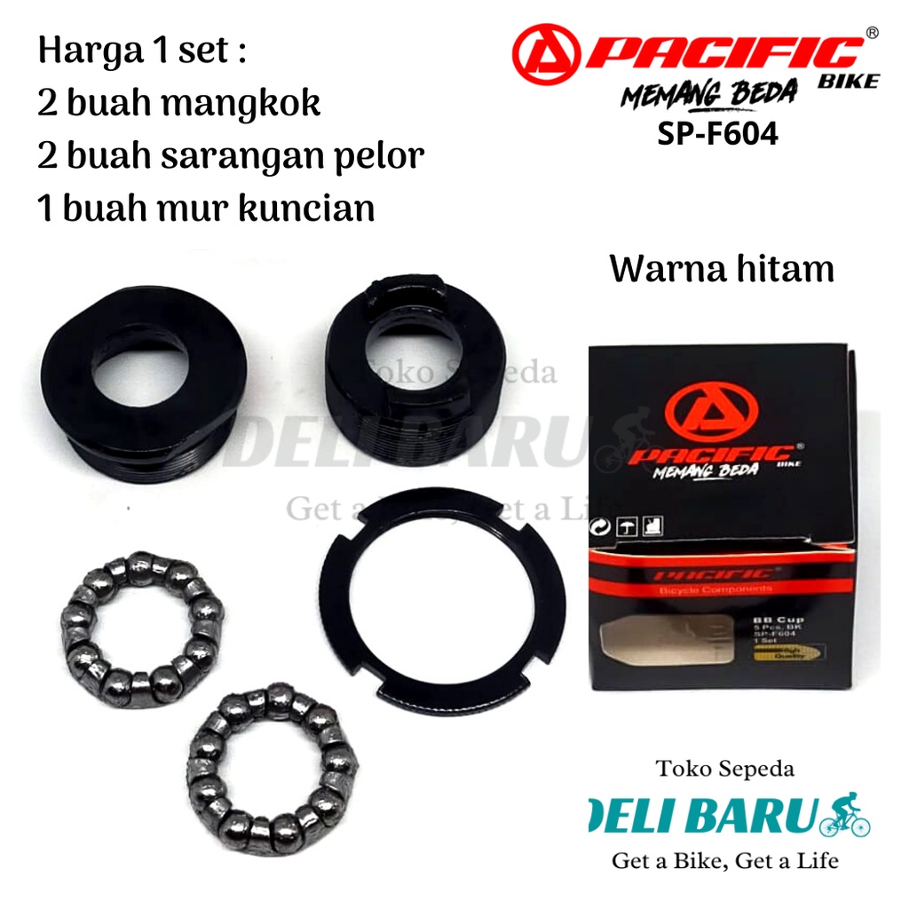 Pacific Kom gir tengah BB cups sepeda MTB mini lipat fixie