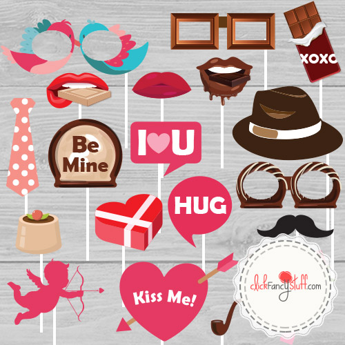 Photobooth props / properti foto / dekorasi valentine - PROMO -  Bisa COD - TERLARIS - TERMURAH