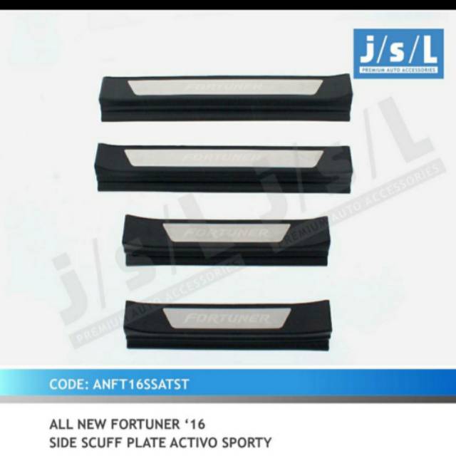 Sillplate samping all new Fortuner model activo sporty jsl