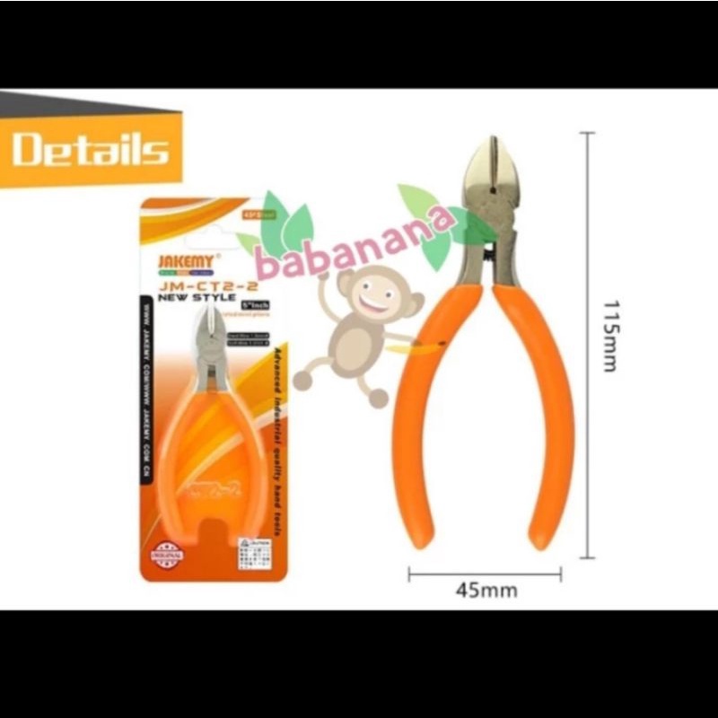 Jakemy JM-CT2-2 tang potong 5inch cutting pliers potong mini