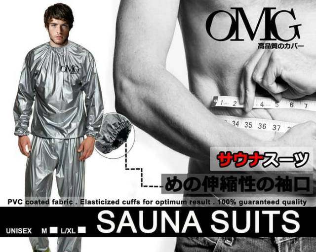 Baju Sauna Suit OMG Jaket Celana Olah Raga Pria Wanita Best Quality  Termurah