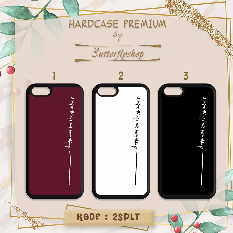 [HARDCASE] Simple Typography vertical case Oppo Vivo Realme Redmi Xiaomi Samsung Iphone