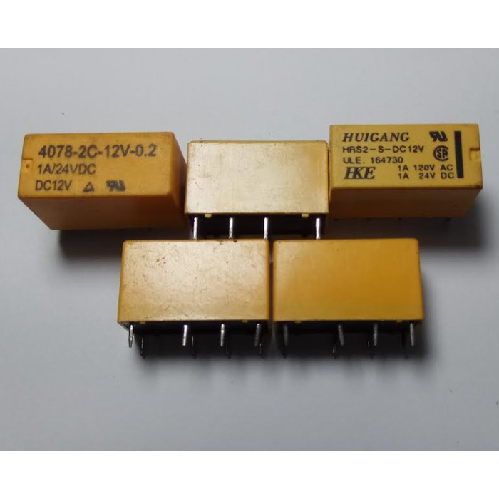 RELAY DPDT 12V 12VDC