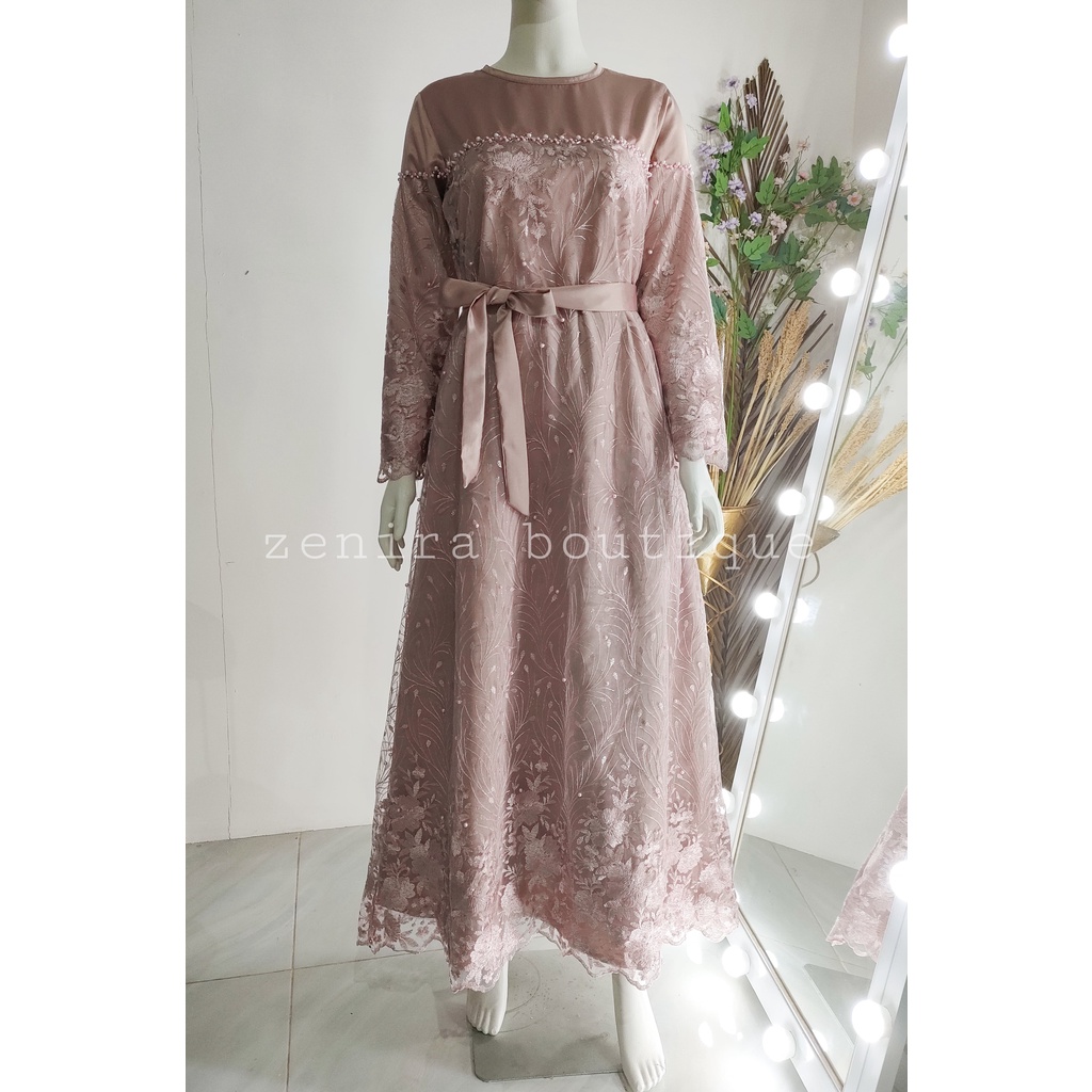 SABRINA MAXY DRESS tulle payet / baju pesta kondangan / couple dan seragam keluarga / Wisuda