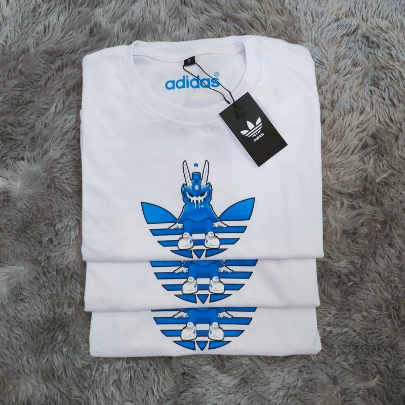 KAOS ANAK LAKI LAKI PEREMPUAN ADIDAS ROBOT BIRU PREMIUM HIGH QUALITY BAJU ANAK COWOK ADIDAS MURAH