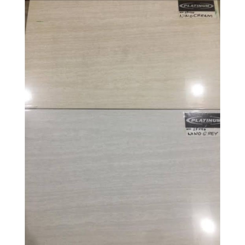 keramik 25x40 dinding glossy murah platinum nino grey cream