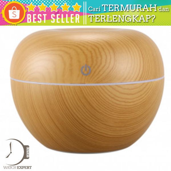 Taffware Ultrasonic Humidifier Aroma Essential Oil Diffuser Wood Design 130ml - AUG17 - Wooden