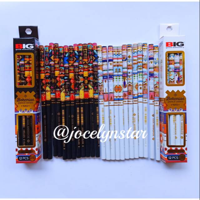 

{9202} Pensil 2B merk big Bohemian pencil series
