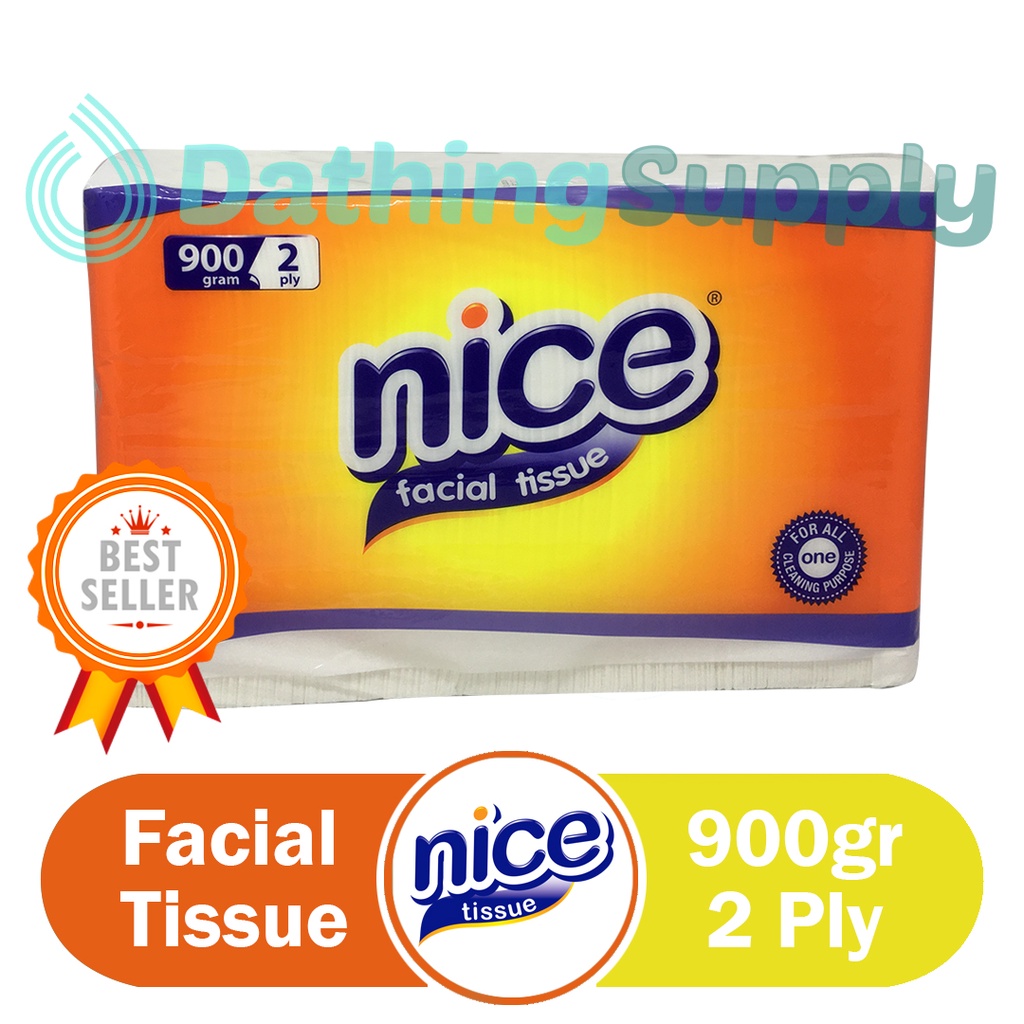 Tissue Nice Facial 900 Gram / Tisu Wajah 900gr Refill Kiloan / Tissu Muka Halus Harga Promo-NICE 900gr