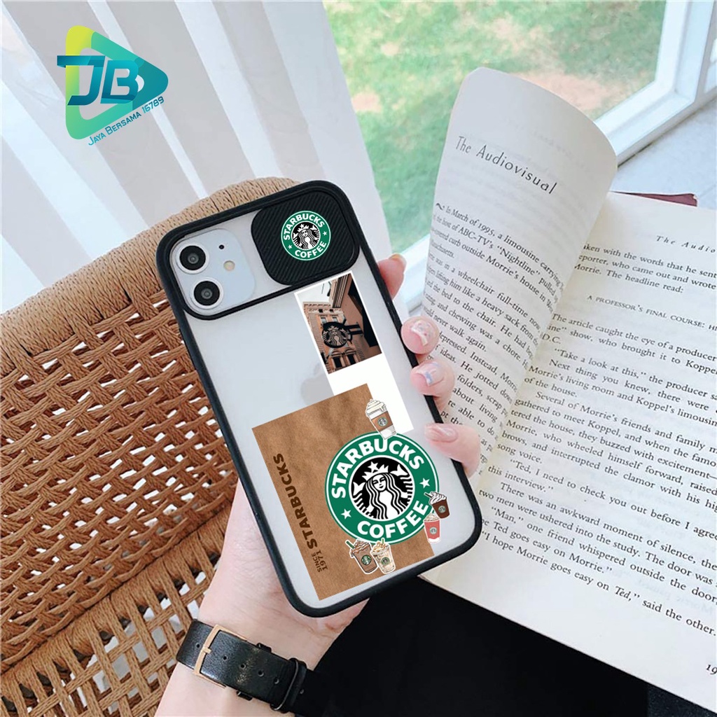 SOFTCASE SLIDE KAMERA KOPI STARBUCK OPPO VIVO SAMSUNG XIAOMI REALME IPHONE ALL TYPE JB4971