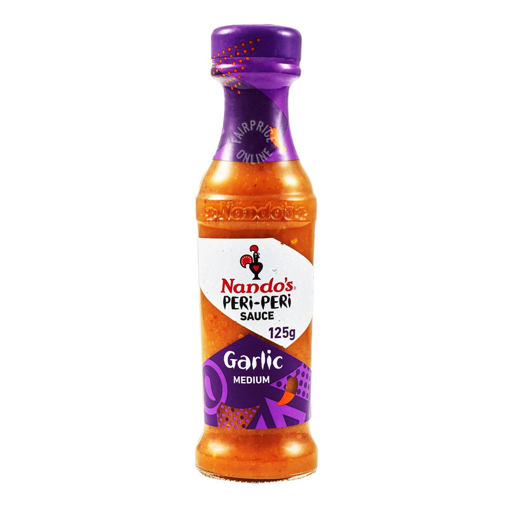 

Nando's Nando Peri Peri Garlic Medium Sauce 125g - Saus Sambal Gluten Free