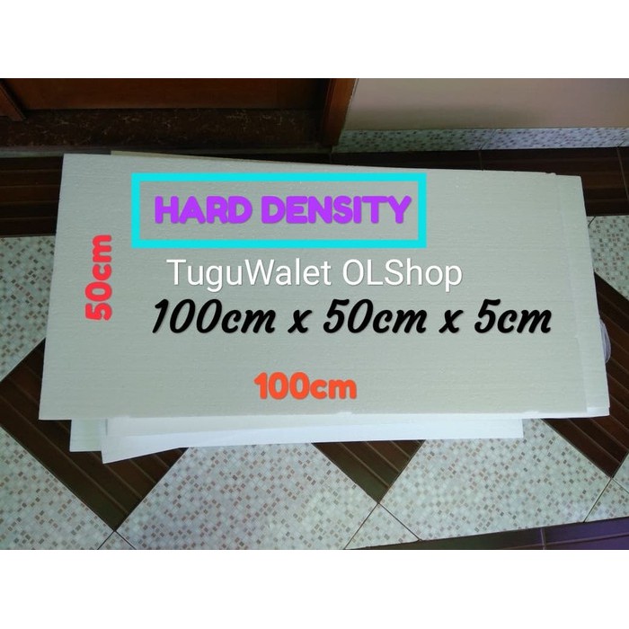 

Hard Sterofoam Lembaran /Styrofoam 100cmx50cmx5cm Berkualitas