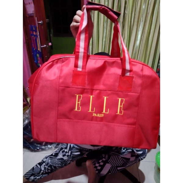 TAS TRAVEL  ELLE MERAH CABE TRAVEL BAG TAS