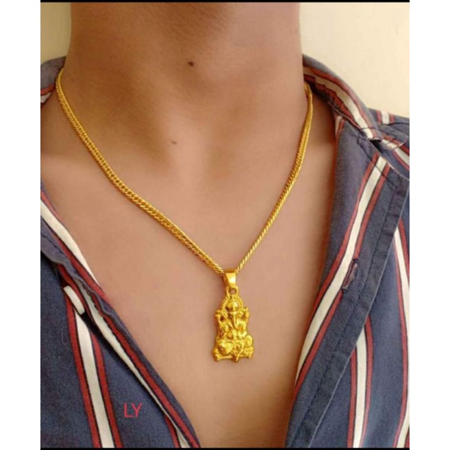 kalung titanium kait S +liontin murah
