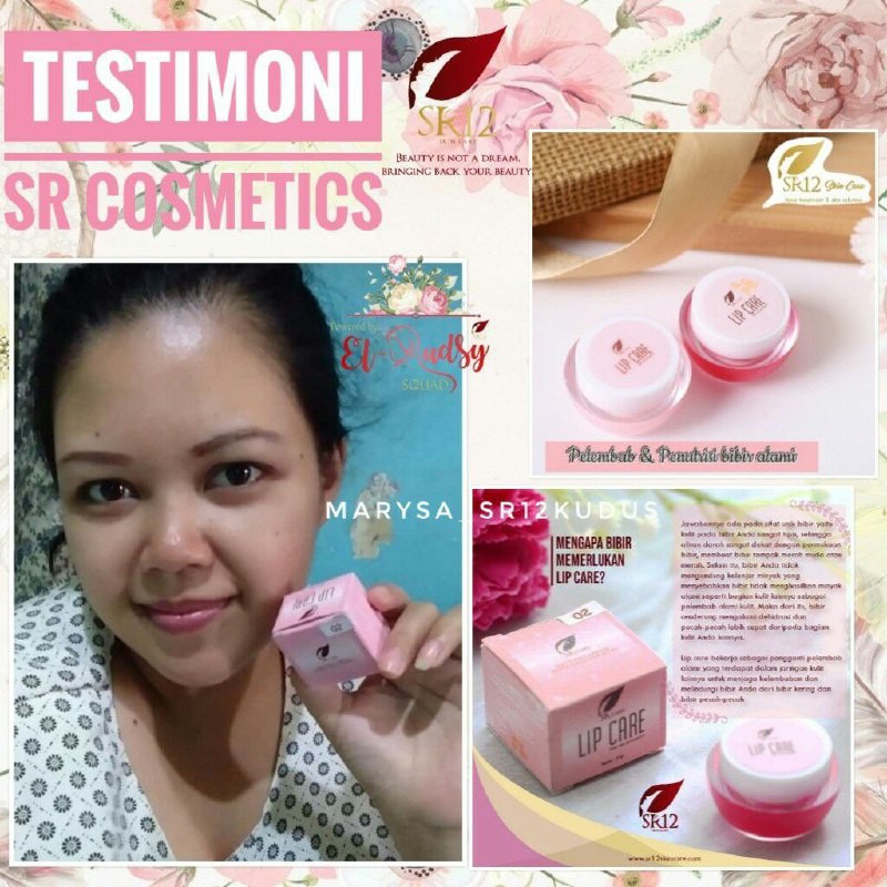 LIP CARE SR12 BEST SELLER PELEMBAB BIBIR LIP BALM PENCERAH WARNA BIBIR AMAN BPOM