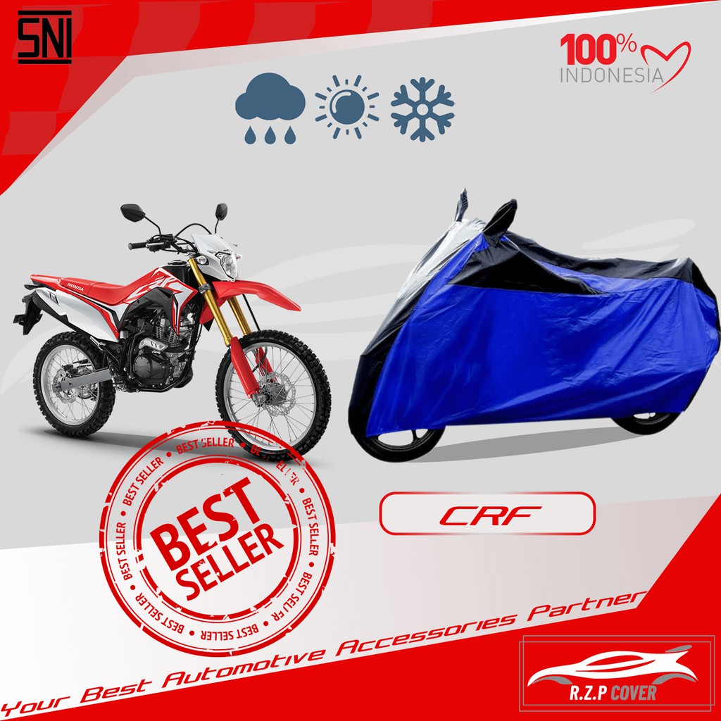 COVER MOTOR CRF 150 SELIMUT MOTOR CRF 150 SARUNG MOTOR CRF 150 BAHAN TEBAL