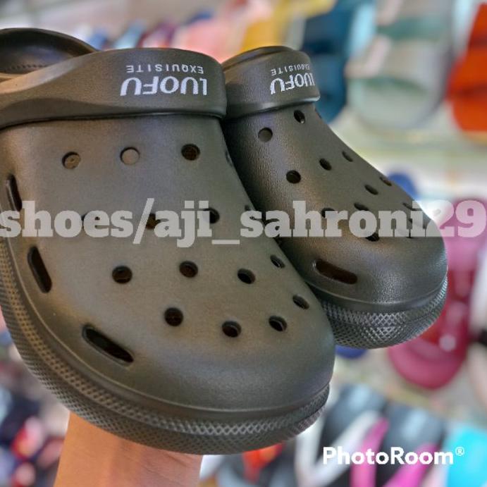 Sandal Kodok Pria/Wanita | LUOFU E-6201 ORIGINAL