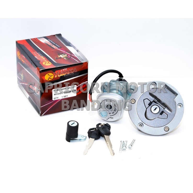 KUNCI KONTAK SET VIXION NEW YUZAKA PLUS JOK TUTUP TENGKI