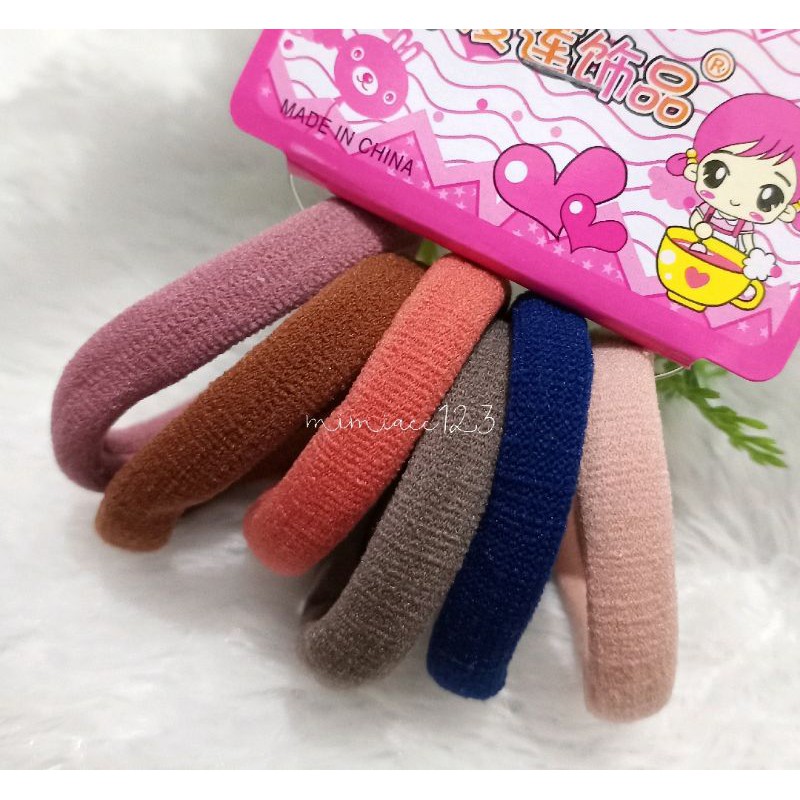 KUNCIR RAMBUT WANITA/ IKAT RAMBUT WARNA PASTEL/ IKAT RAMBUT SET-B