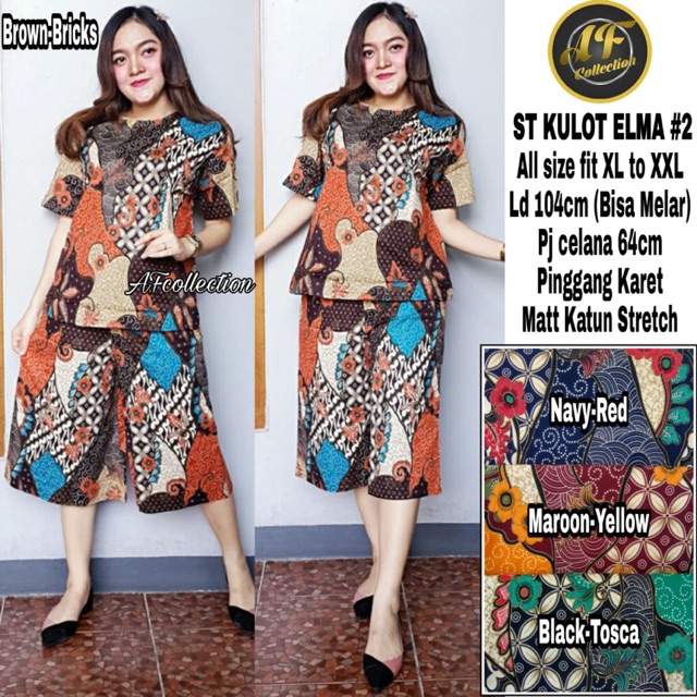 Setelan Kulot Batik Elma