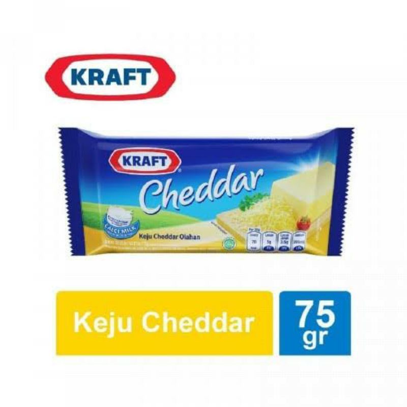 

Keju Kraft Cheddar 75gr