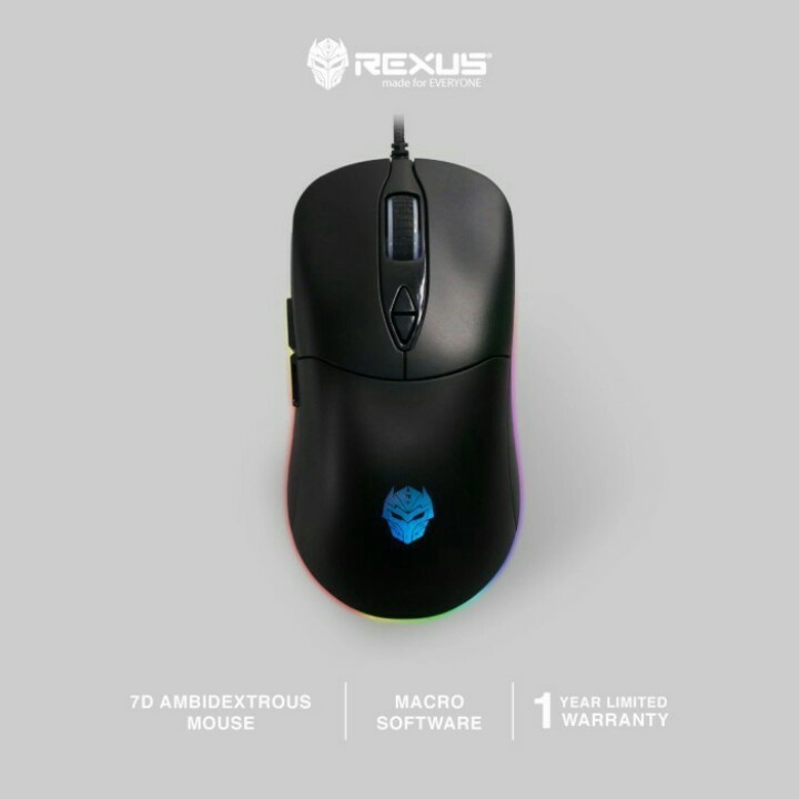 Mouse Rexus G11 G-11 Xierra LED RGB - Wired Gaming Mice - Garansi Ori