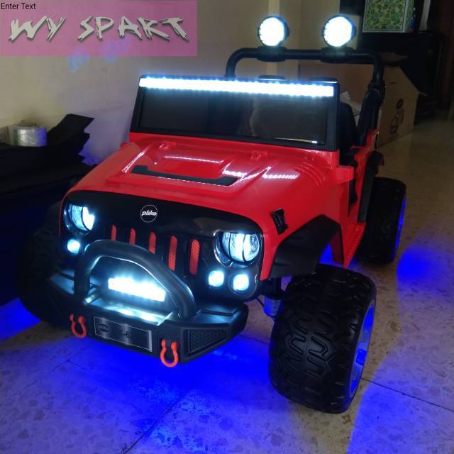 MOBIL AKI ANAK PLIKO JEEP RUBICON (FREE_ONGKIR)