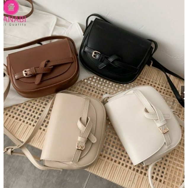 FIONA Tas Selempang Bahu Sling Bag Sabuk Wanita Fashion Korea NR