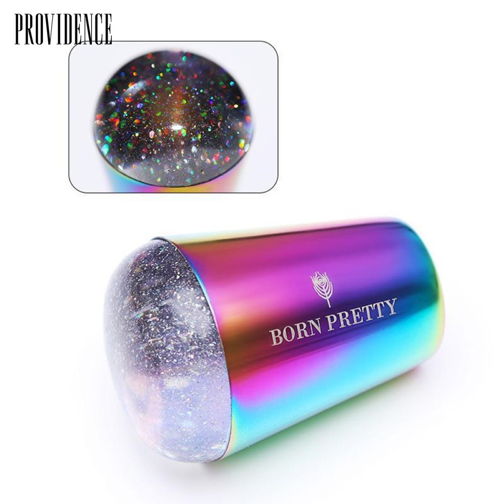 Providence BORN PRETTY Transparent Holo Handle Silicone Nail Stamper Manicure Stamping Tool