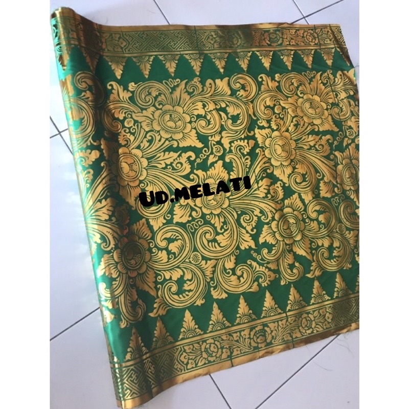 KAIN PRADA EMAS BALI MOTIF DAUN sukawati produk