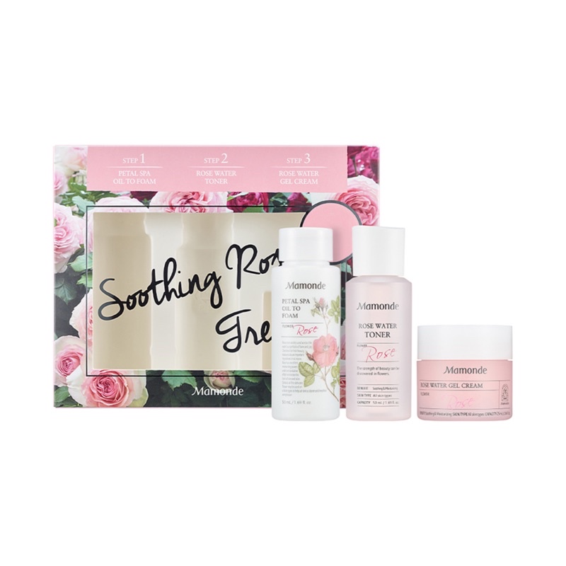 [Mamonde] Soothing Rose Treats Rose Water Trial Kit (EXP 10/24)