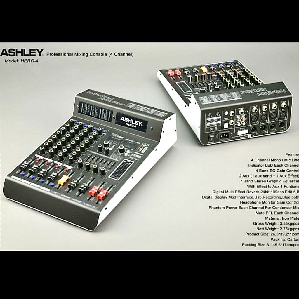 Jual Mixer Ashley Hero Original Channel Dsp Shopee Indonesia