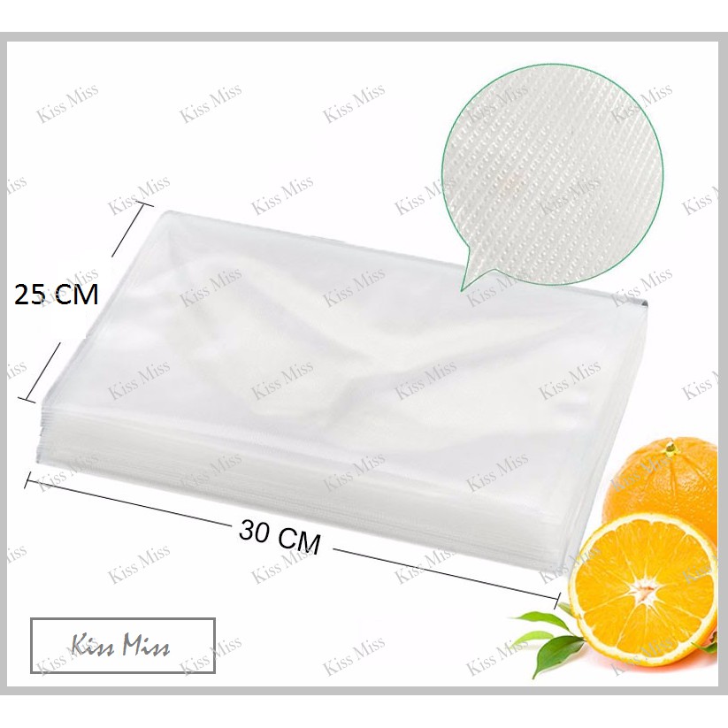 Plastik Vacuum Bag Embossed / 25x30cm / Vakum Sealer / Vacum / Plastik makanan / vakum / freshpack