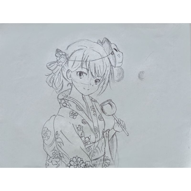 Gambar sketsa Anime/kartun A4