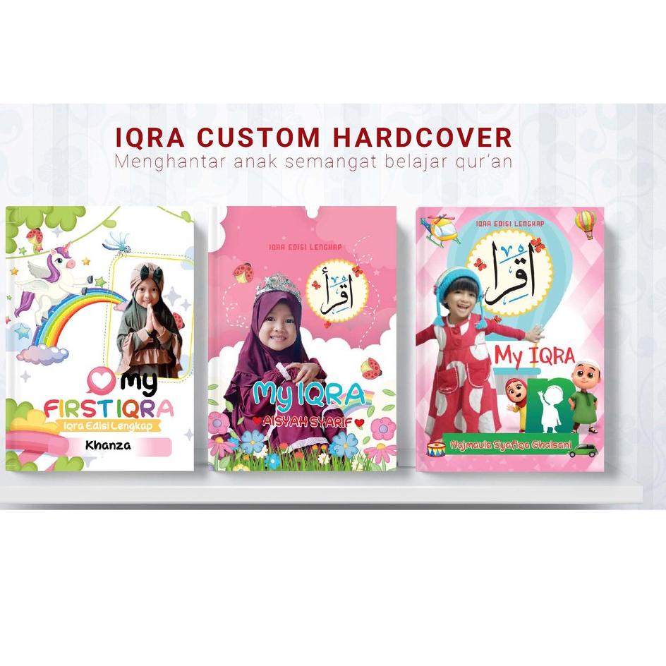 

Iqra Custom (Hardcover, Kertas CD/Koran, plus pembatas buku) ✉➝ ➯