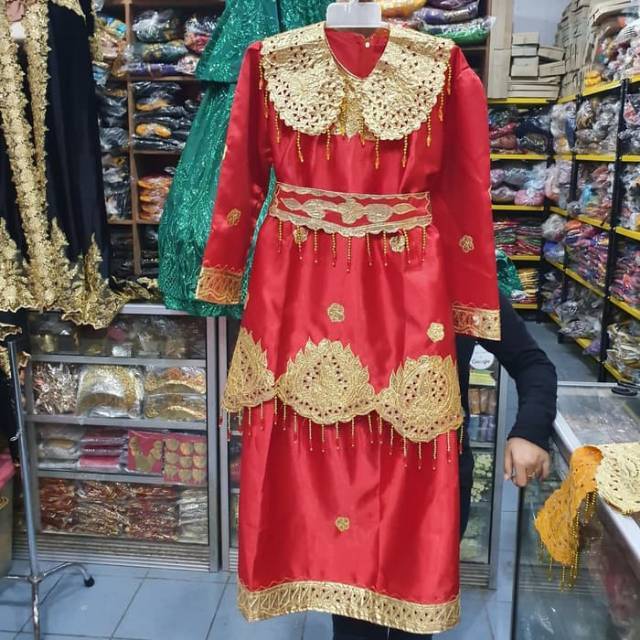 Baju Anak Adat Padang Bordir / Pakaian Adat Minang Anak TK - SD - SMP