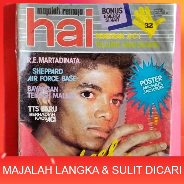 Majalah HAI No.32 Sep 1984 Cover MICHAEL JACKSON Langka