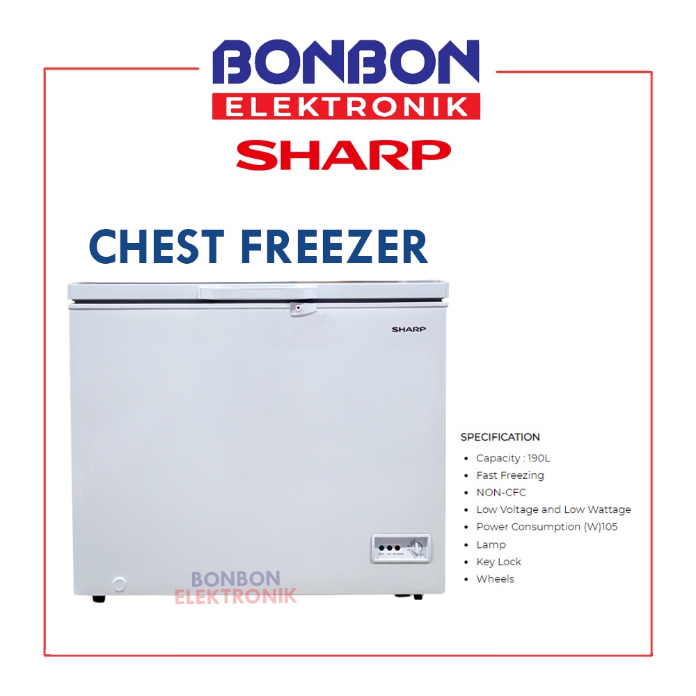 Sharp Chest Freezer 200L FRV-210X / FRV210X / FRV 210 X