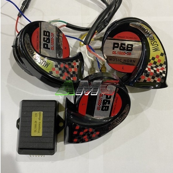 Jual Klakson Keong TELOLET 3 Corong Merah Dengan Relay Shopee Indonesia