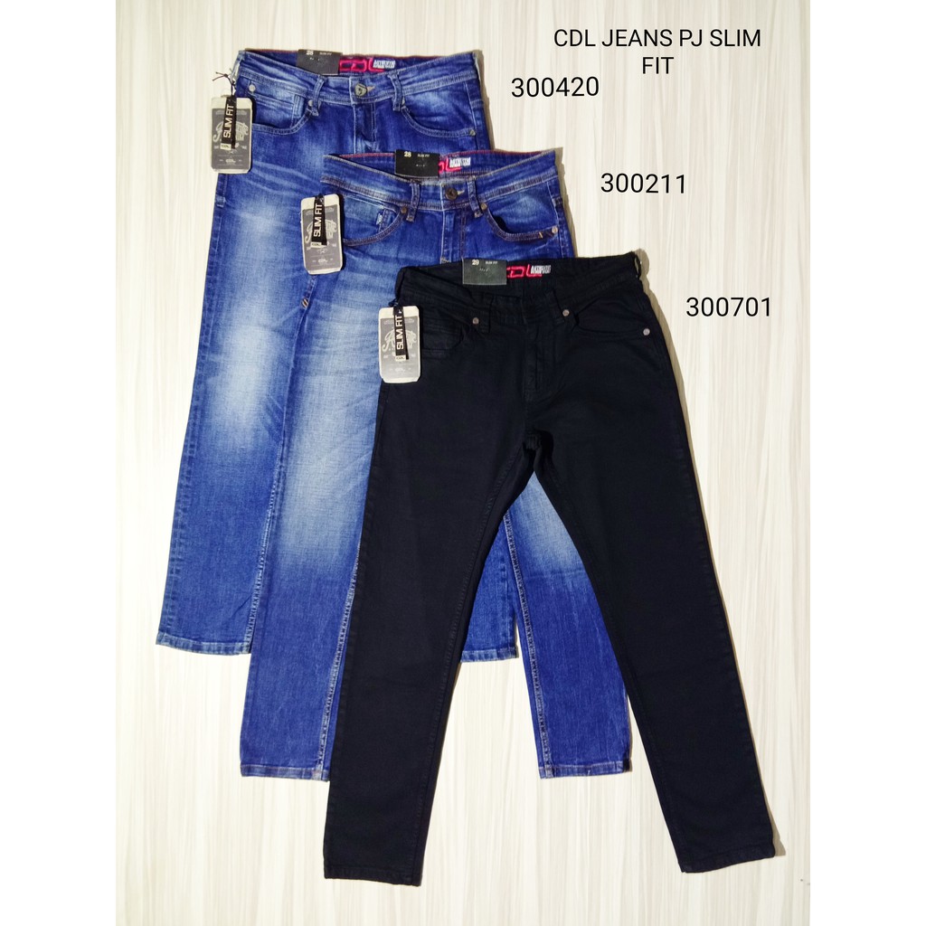 Celana Jeans Cowok CDL Panjang Slim Fit/centraltrenggalek