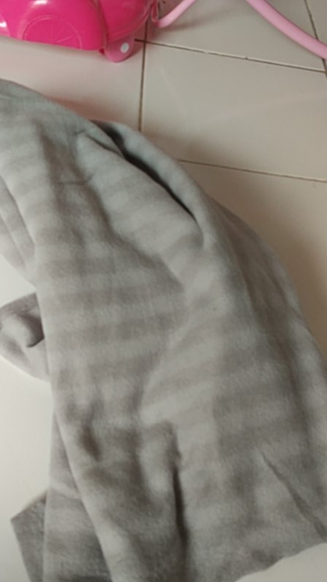 Selimut Kecil 160x200cm Bahan Fleece Lembut, Abu-abu Vi1277