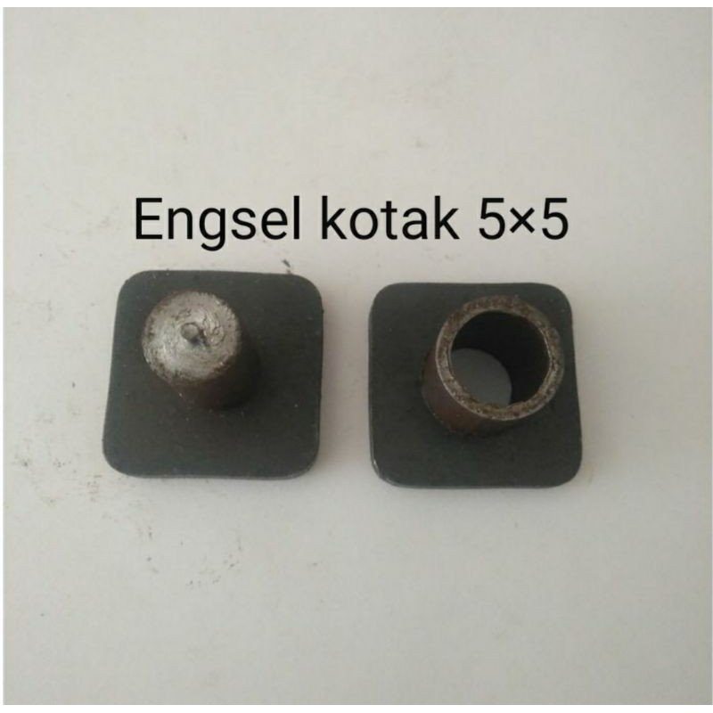 Engsel pipa kotak pintu pagar 5×5 / Engsel pintu besi pipa kotak