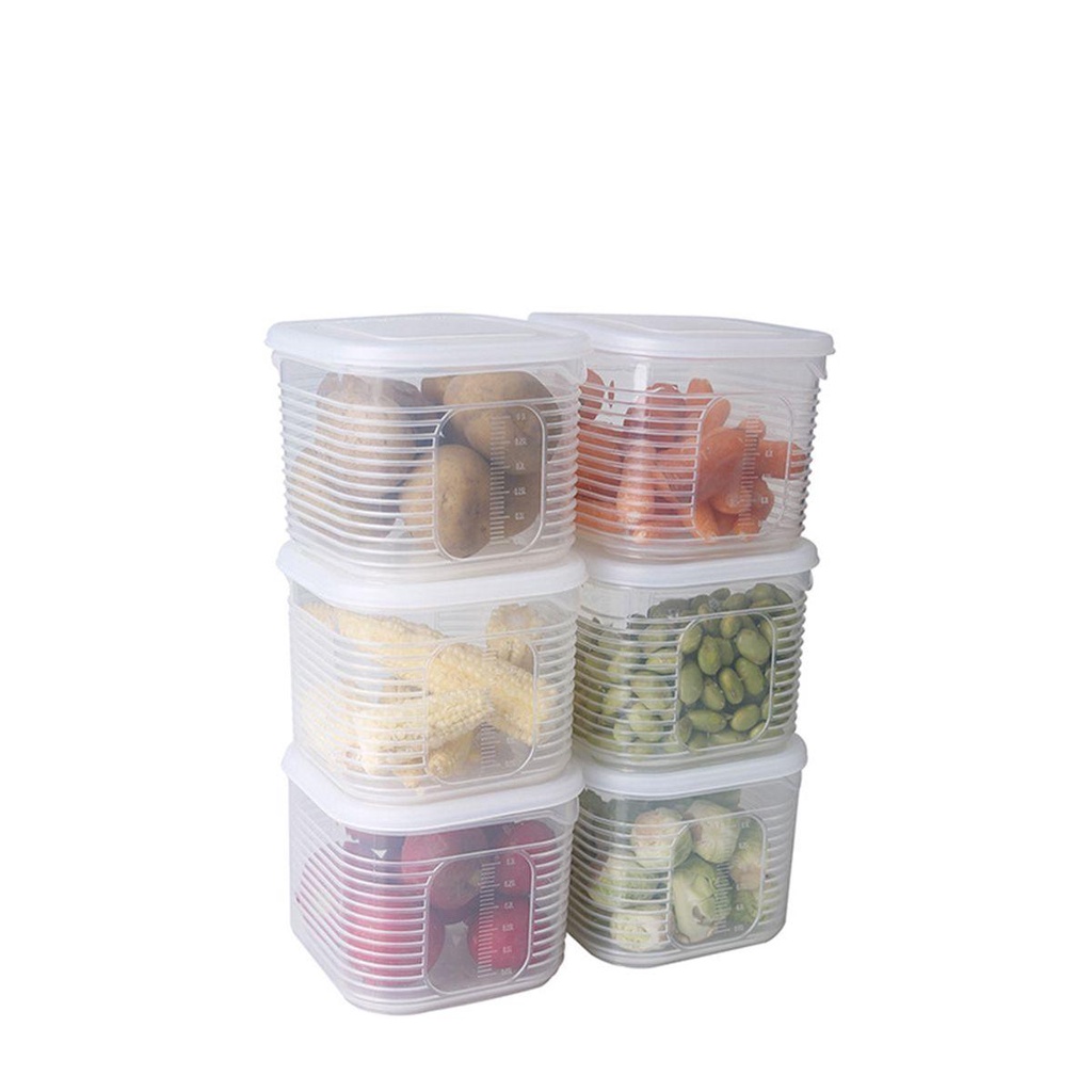 Nickolas1 Freezer Fresh Box Reusable Removable Fridge Organizer Dengan Tutup Tempat Makanan