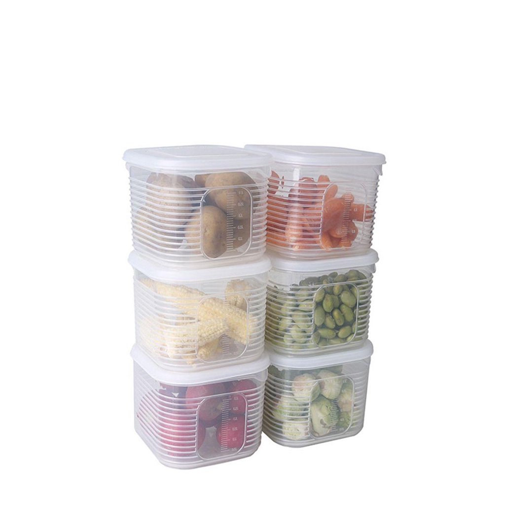 Nickolas1 Freezer Fresh Box Reusable Removable Fridge Organizer Dengan Tutup Tempat Makanan