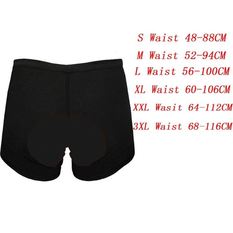 Balight Celana Sepeda RPM Cycling Short dengan 3D Padded Sponge Size L - CK01 - Black White