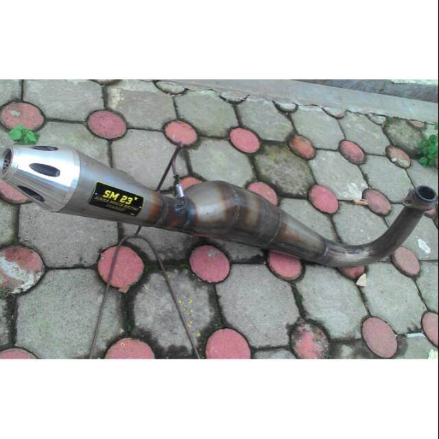 Knalpot kolong jupstyle plat karat rx king