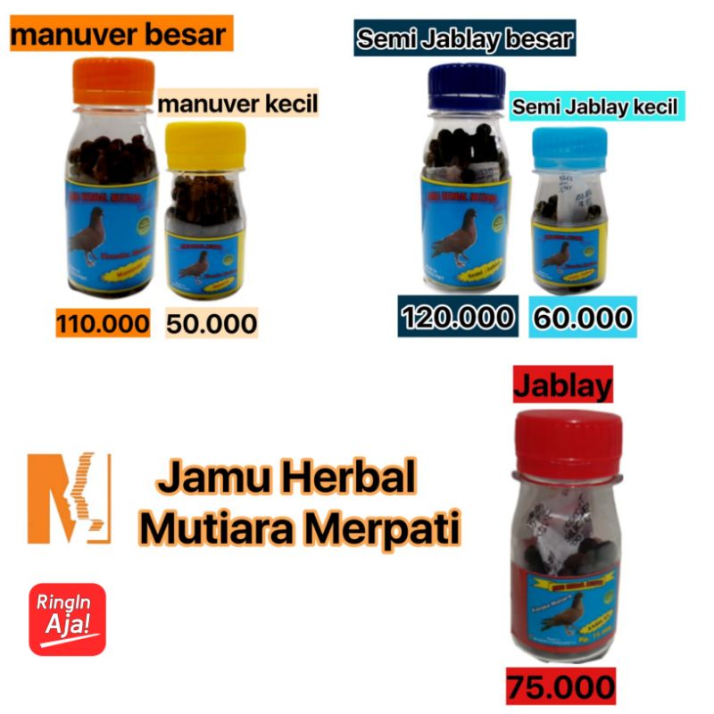 jamu herbal mutiara merpati || terjamin khasiatnya