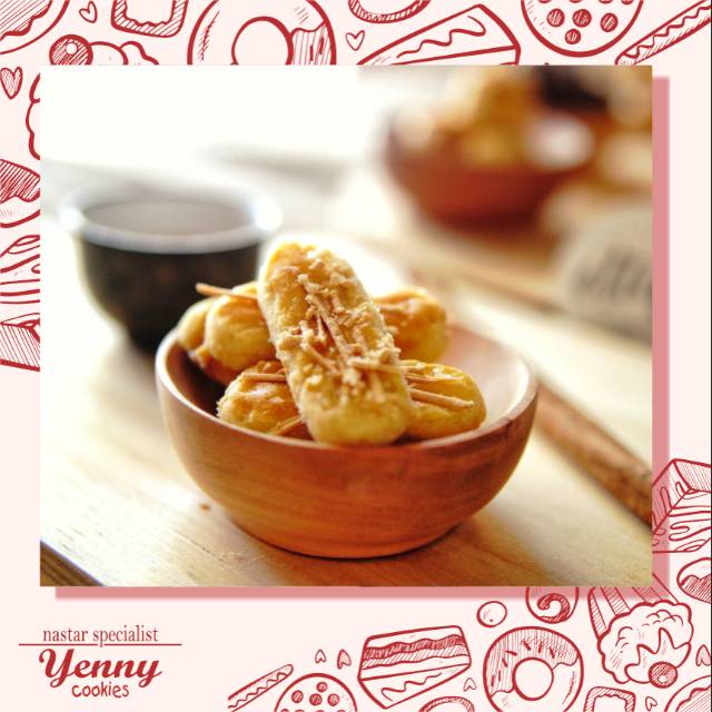 

Yenny Cookies kue kering Kastengel Wisjman keju edam Premium tabung vacum nett 275 gram makanan ringan