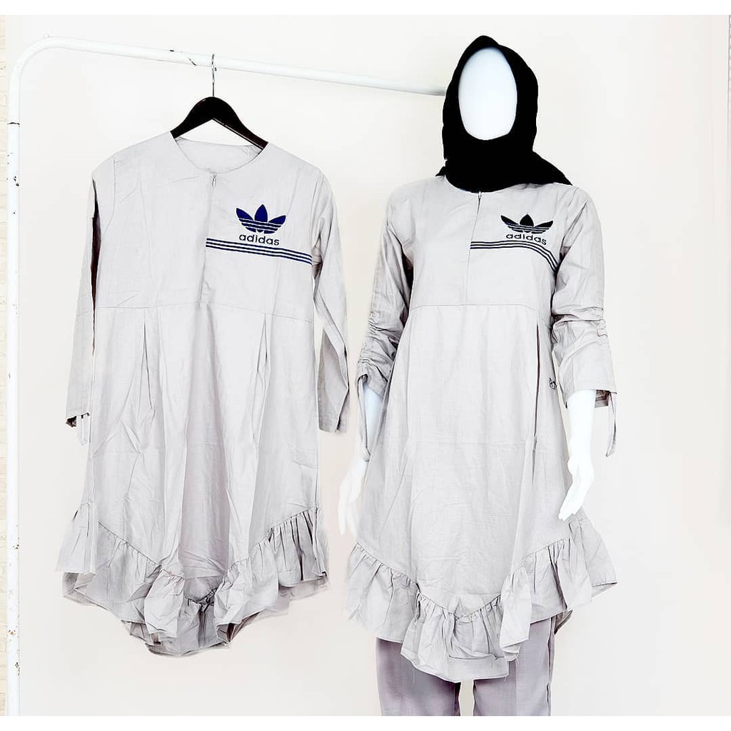 ADIDAS Tunik Mustard ( Bordir ) / Pakaian Wanita Dress / Dress wanita santai dan nyaman