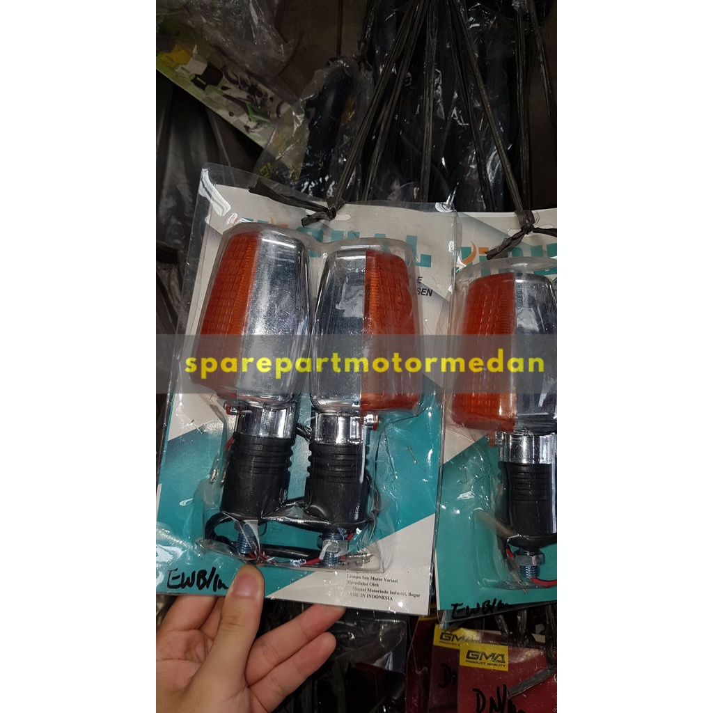 Lampu Sen Sein Oval Variasi Depan Belakang Model Tiger Revo - Hiqual